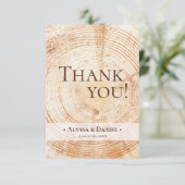 木素朴の結婚写真（小） サンキューカード (スタンド正面)