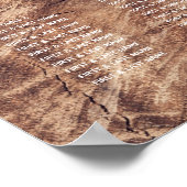 木素朴の結婚座席表 ポスター (角)