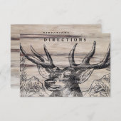 木素朴の結婚挿入カード エンクロージャーカード (正面/裏面)