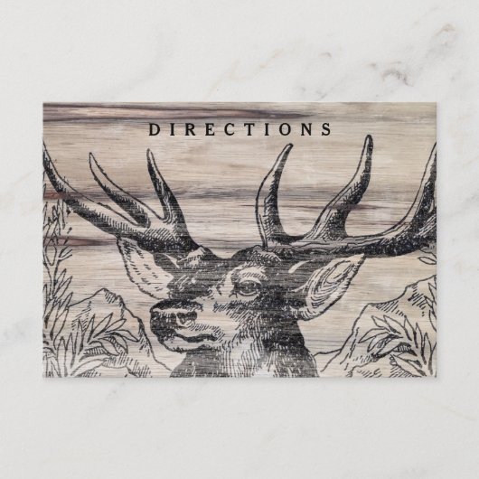 木素朴の結婚挿入カード エンクロージャーカード (正面)