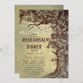 木素朴の線灯リハーサル夕食 招待状 (正面/裏面)