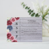 木素朴の背景(花) 出欠カード (スタンド正面)