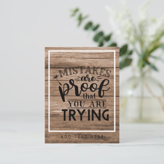 木素朴の贈り物に引用文が付いたやる気を起こさせる (スタンド正面)