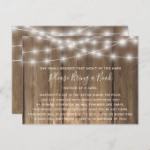 木素朴の赤ちゃんQ赤ちゃんシャワー予約カードを持参 インビテーションポストカード (正面/裏面)