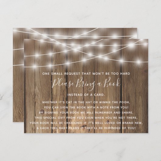 木素朴の赤ちゃんQ赤ちゃんシャワー予約カードを持参 インビテーションポストカード (正面/裏面)