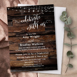 木素朴の軽祝糸 招待状