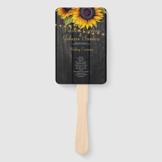 木素朴の陽花が式結婚を照らす ハンドファン (正面)