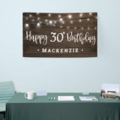 木素朴の30歳の誕生日にストリングライト 横断幕 (トレードショー)