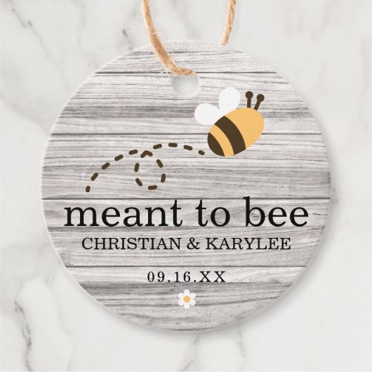 木素朴は感謝の意を結婚表した フェイバータグ (正面)