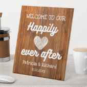 木素朴は我々の幸せな後を歓迎 台座サイン (インサイチュ)