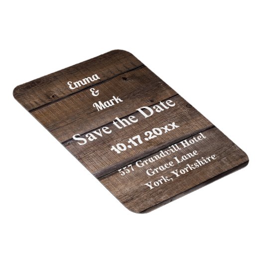 木素朴は磁気日付を保存 マグネット (右側)