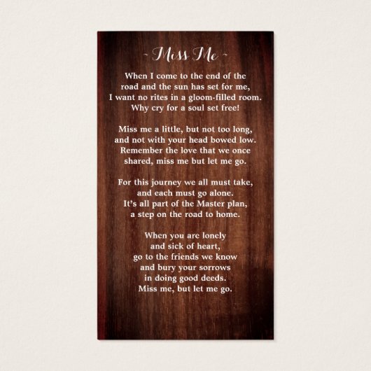 木素朴ひまわり記念写真祈りの言葉カード (裏面)