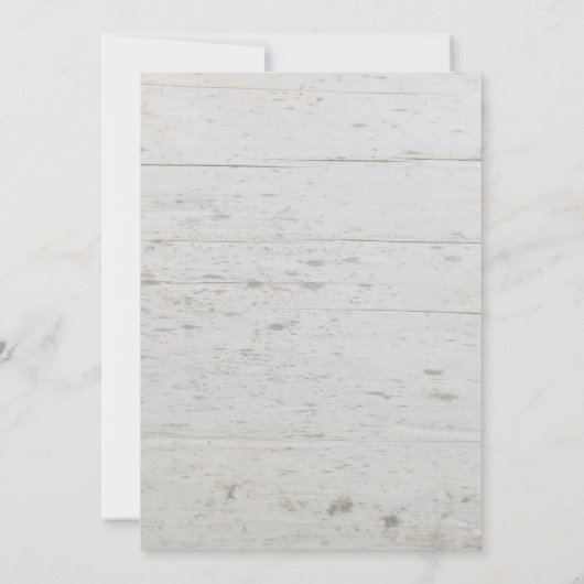 木素朴エレガント写真RSVPカントリー結婚式 招待状 (裏面)