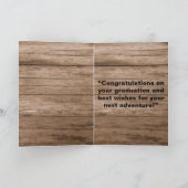 木素朴ナース卒業祝いカード カード (内部)