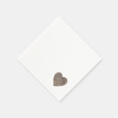 木素朴ハート(小結婚さい) スタンダードカクテルナプキン (角)