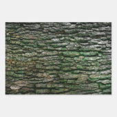 木素朴フェイク粒の樹皮 ラッピングペーパーシート (正面2)