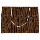 木素朴フェイク粒の樹皮 ラージペーパーバッグ (正面)