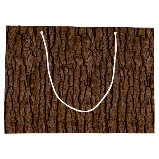 木素朴フェイク粒の樹皮 ラージペーパーバッグ (裏面)