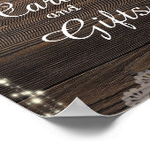 木素朴フローラのウェディングカードとギフト ポスター (角)