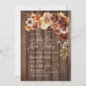 木素朴フローラの結婚後のパーティー 招待状 (正面)