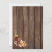 木素朴フローラの結婚後のパーティー 招待状 (裏面)