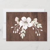 木素朴フローラ洗礼サンキューカード 招待状 (裏面)