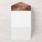 木素朴写真ひま結婚わり オールインワン招待状 (外側)