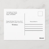 木素朴写真メリークリスマスカード ポストカード (裏面)