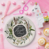 木素朴切りブライダルシャワーパーティー ペーパープレート (パーティー)