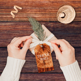 木素朴切りモノグラム結婚ありがとう ギフトタグ