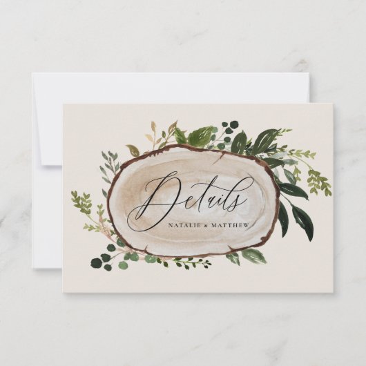 木素朴切り結婚詳細 セーブザデート (正面)