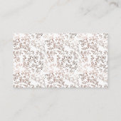 木素朴切り銅箔シャワーギフトレジストリ エンクロージャーカード (裏面)