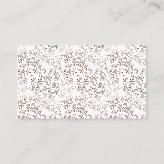 木素朴切り銅箔シャワーギフトレジストリ エンクロージャーカード (裏面)