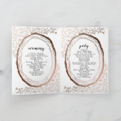 木素朴切銅箔結婚の儀式 プログラム (内部)