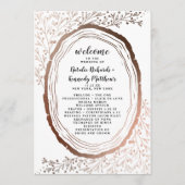 木素朴切銅箔結婚の儀式 プログラム (正面)