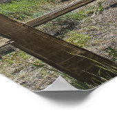 木素朴垣と山 ポスター (角)