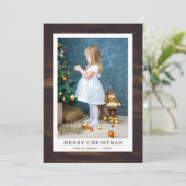 木素朴家フォトメリークリスマス シーズンカード (スタンド正面)