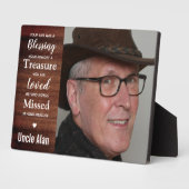 木素朴家写真記念碑 フォトプラーク (側面)