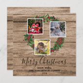 木素朴家写真集メリークリスマス シーズンカード (正面/裏面)