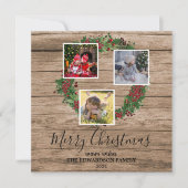 木素朴家写真集メリークリスマス シーズンカード (正面)