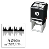 木素朴家名木差出人住所 セルフインキングスタンプ (インサイチュ)