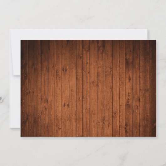 木素朴幸せ感謝祭の家族の写真 シーズンカード (裏面)