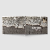 木素朴彫り木材ハート結婚ズ ゲストブック (全面)
