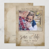 木素朴日を保存する 招待状 (正面/裏面)