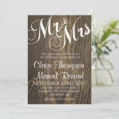 木素朴書道結婚式招待状 招待状 (スタンド正面)