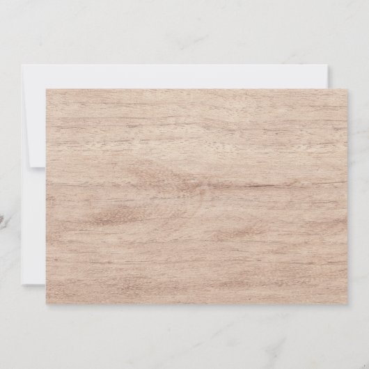 木素朴材とバラの金ゴールド結婚の写真ありがとう サンキューカード