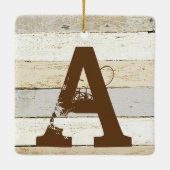 木素朴材と文字セラミックオーナメント セラミックオーナメント (裏面)