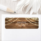 木素朴材の住所 シールにストリングラ結婚イト ラベル (インサイチュ)