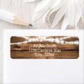 木素朴材の住所 シールにストリングラ結婚イト ラベル (インサイチュ)