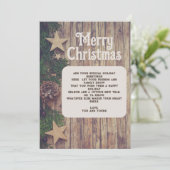 木素朴材クリスマスパイン シーズンカード (スタンド正面)